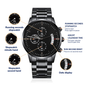 Father Of The groom Gift From Bride - Engraved Watch New