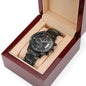 Father Of The groom Gift From Bride - Engraved Watch New