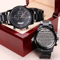 Father Of The groom Gift From Bride - Engraved Watch New