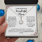 To My Boyfriend’s Mom - Thank You For Welcoming Me Into Your Home & Heart Eternal Necklace