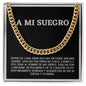 Father Of The Groom Gift From Bride in Spanish - Cuban Link Chain