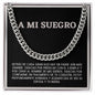 Father Of The Groom Gift From Bride in Spanish - Cuban Link Chain