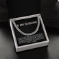 Father Of The Groom Gift From Bride in Spanish - Cuban Link Chain