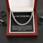 Father Of The Groom Gift From Bride in Spanish - Cuban Link Chain