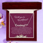 Girlfriend Proposal Name Necklace With Heart