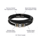 To My Xaden Love You Forever Leather Bracelet