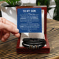 To My Son Never Forget That I Love You Men Bracelet