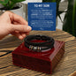 To My Son Never Forget That I Love You Men Bracelet