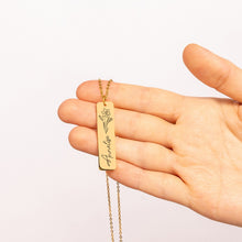 Load image into Gallery viewer, Boyfriend Mom Name & Birthflower Necklace Christmas