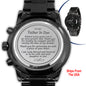 Father Of The groom Gift From Bride - Engraved Watch
