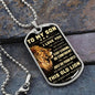 To My Son - This Old Lion Dog Tag