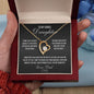 To My Bonus Daughter Love Dad Forever Necklace