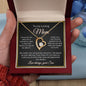 To My Loving Mom - I Am Forever Grateful Forever Love Necklace