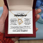 To My Caring Mom - I Love You Mom Forever Love Necklace