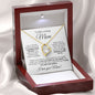 To My Loving Mom - No Matter How Far I Go In Life 2 Forever Love Necklace