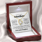 To My Caring Mom - I Love You Mom Forever Love Necklace
