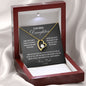 To My Bonus Daughter Love Dad Forever Necklace