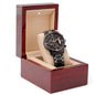 Black Chronograph Watch - Father of Bride Gift From Bride