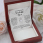 To My Boyfriend’s Mom - Thank You For Welcoming Me Into Your Home & Heart Eternal Love Necklace