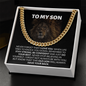 To My Son - Cuban Link Chain