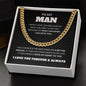 To My Man - You Complete Me Cuban Link Chain