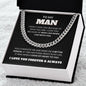 To My Man - You Complete Me Cuban Link Chain