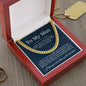 To My Man - I Love You More Cuban Link Chain