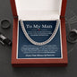 To My Man - Better Person Cuban Link Chain