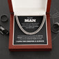 To My Man - You Complete Me Cuban Link Chain