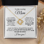 To My Loving Mom Love Knot Necklace - I Am A Strong Woman
