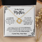 To My Caring Mom - I Am Forever Grateful Love Knot Necklace