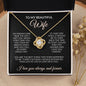 To My Beautiful Wife - You Are The Best Thing - Love Knot Necklace