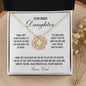 To My Bonus Daughter - Proud To Call You My Daughter Necklace