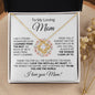 To My Loving Mom - No Matter How Far I Go In Life 3 Love Knot Necklace