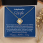 To My Beautiful Wife Happy Mother's Day - Love Knot Necklace