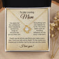 To My Loving Mom - Thank You For All The Sacrifices Love Knot Necklace