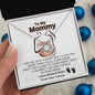 To My Mommy From Baby Bump - I Can’t Wait To See You Love Knot Necklace