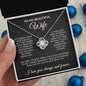 To My Beautiful Wife - You Are The Best Thing - Love Knot Necklace