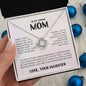 To My Loving Mom - You Taught Me Right From Wrong Love Knot Necklace