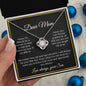 Dear Mom Love Knot Necklace - Gift From Son