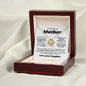 To My Caring Mom - I Love You Mom Love Knot Necklace