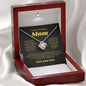 To My Amazing Mom -You'll Always Be My Loving Mom Love Knot Necklace