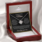 To My Loving Mom Love Knot Necklace - Gift From Son