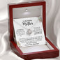 To My Caring Mom - No Matter How Far I Go In Life Love Knot Necklace