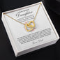 To My Bonus Daughter - Proud To Call You My Daughter Joined Heart Necklace