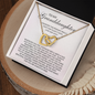To My Granddaughter Necklace - Joined Heart
