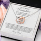 To My Bonus Daughter - Proud To Call You My Daughter Joined Heart Necklace