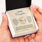 To My Bonus Daughter - Love Dad Joined Heart Necklace