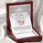 To My Bonus Daughter - Proud To Call You My Daughter Joined Heart Necklace