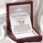 To My Granddaughter Necklace - Joined Heart